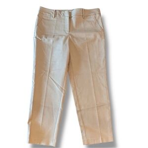 NWT LOFT Size 10 Riviera Slim Pants Pockets in Doubleweave in Soft Wheat